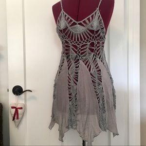 Debut Baby Blue Woven Top